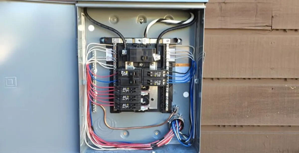 electrical panel upgrade service featuring newly installed electrical panel wired by licensed electricians in Tampa, FL