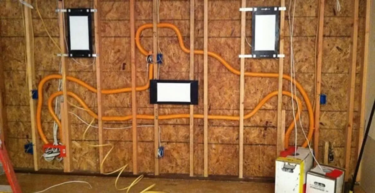 new construction wiring project displaying complete electrical system layout installed by professionals in Tampa, FL