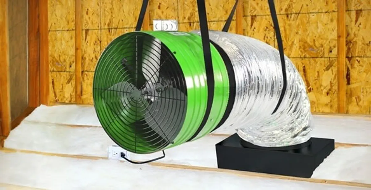 whole house fan installation services with professionally mounted ventilation fan system in Tampa, FL